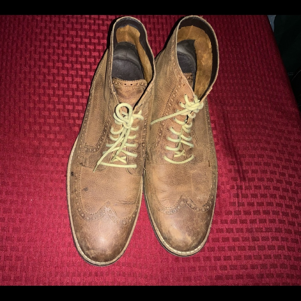 Cole haan Cooper Square Wing Tip Boots